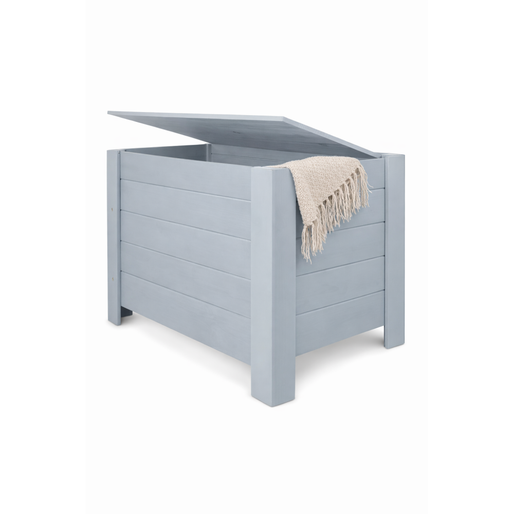 Kufer drewniany 77x40x50 cm Szary