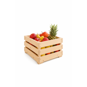 Skrzynka drewniana listewkowa 30x30x25  cm