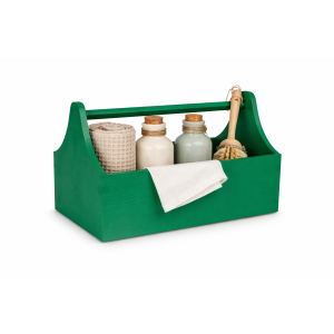 Skrzynka Drewniana Dekoracyjna Na Zioła 34x18x20,5 cm Zielona