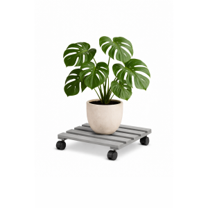 Podstawek drewniany kwadratowy 30x30x8 cm Szary