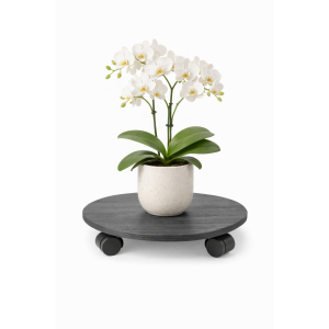 Podstawek  drewniany okrągły 35 cm Szary