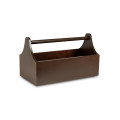 Narzędziownik-nosidełko drewniany 34x18x20,5 cm Sepia brown