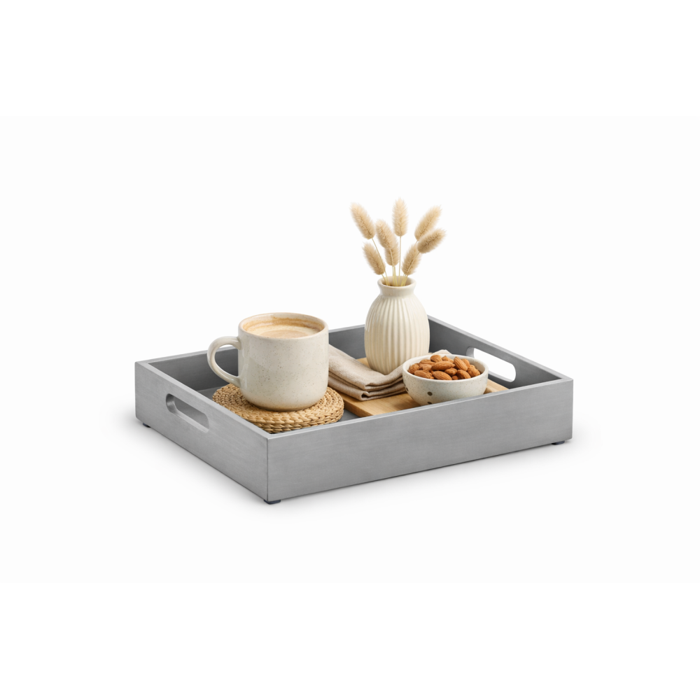 Skrzynka drewniana 40x30x6 cm Szara