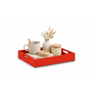 Skrzynka drewniana 40x30x6 cm Czerwona