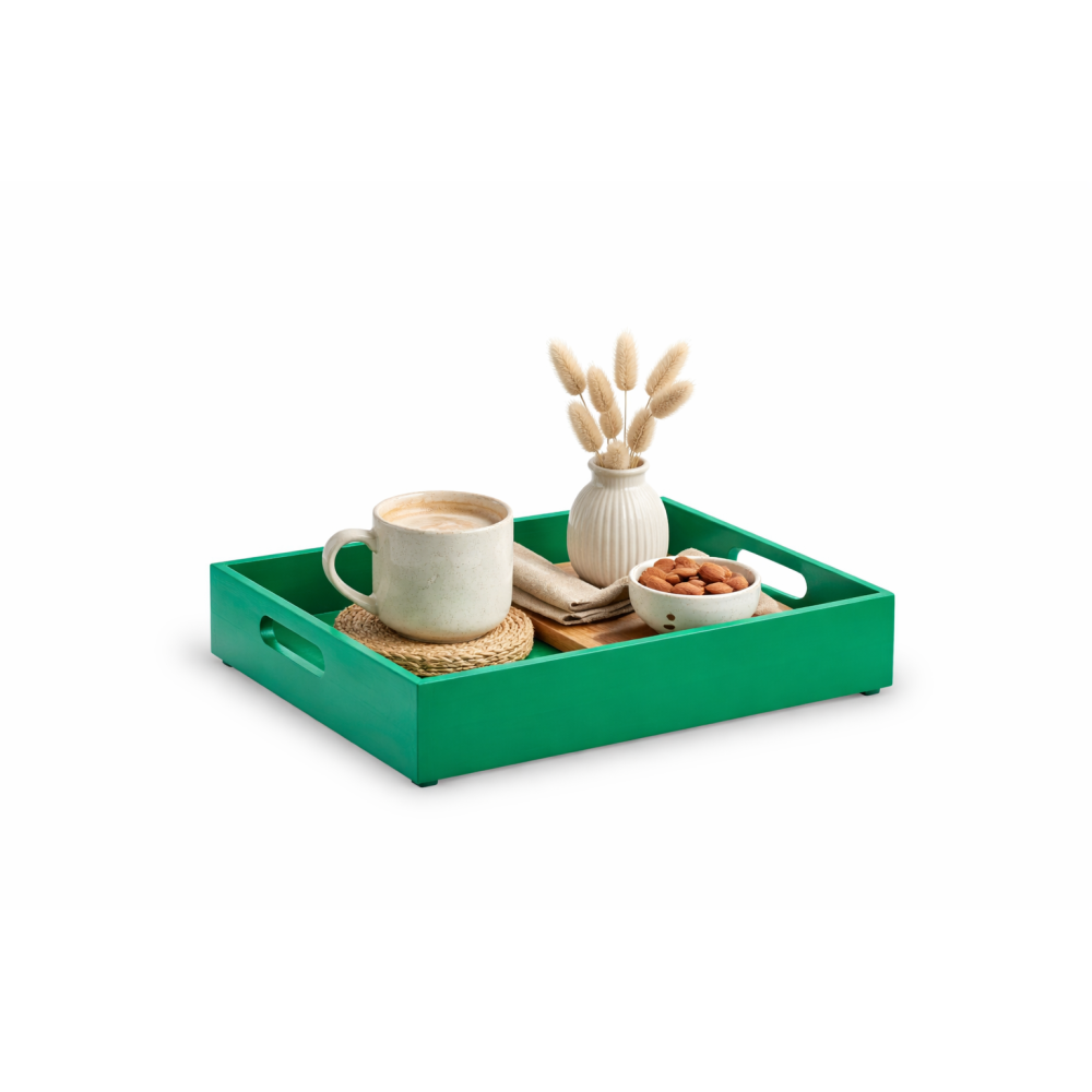 Skrzynka drewniana 40x30x6 cm Zielona