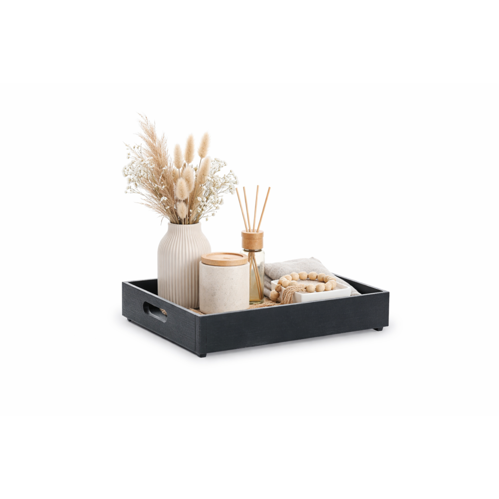 Skrzynka drewniana 40x30x6cm Czarna