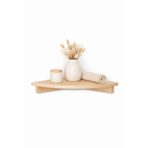 Półka drewniana narożna 22x22 cm