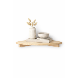 Półka drewniana narożna 30x30 cm