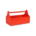 Narzędziownik-nosidełko drewniany 34x18x20,5 cm Pure red