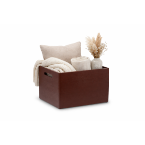 Skrzynka drewniana 40x30x23cm Brązowa