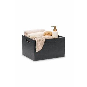 Skrzynka drewniana 40x30x23cm Czarna
