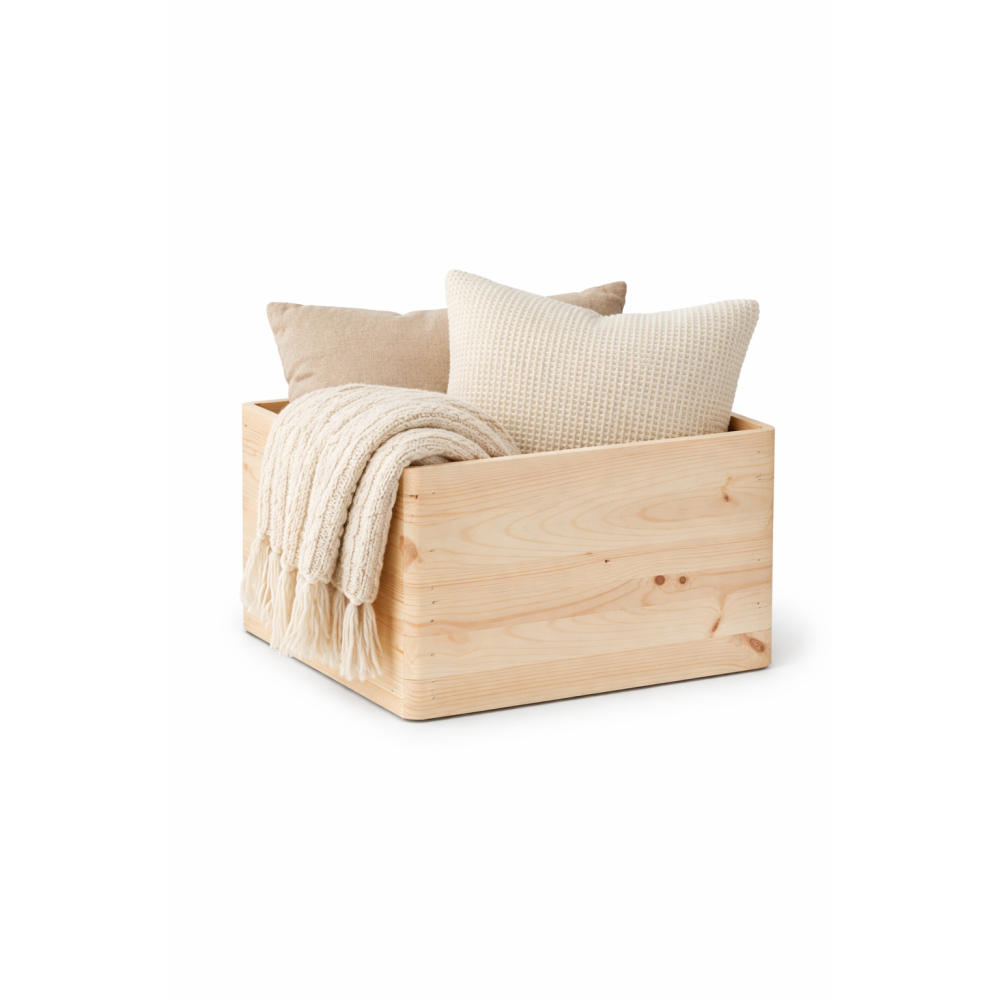 Skrzynka drewniana 40x30x23 cm bez uchwytów