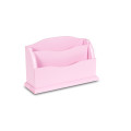 Przybornik drewniany 27x8x16,5 cm  Light pink