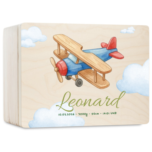 Personalizowane pudełko wspomnień dla dziecka z nadrukiem UV 30x20x13,5 cm