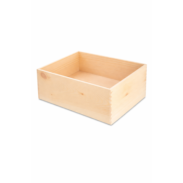 Skrzynka drewniana 40x30x13,5 cm bez uchwytów