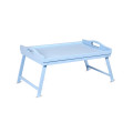 Taca z nogami drewniana 51x32x24 cm Pastel blue