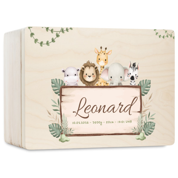 Personalizowane pudełko wspomnień dla dziecka z nadrukiem UV 40x30x13,5 cm