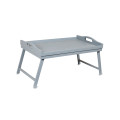 Taca z nogami drewniana 51x32x24 cm Silver grey
