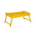 Taca z nogami drewniana 51x32x24 cm Signal yellow