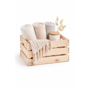 Skrzynka drewniana duża 46x31x25 cm