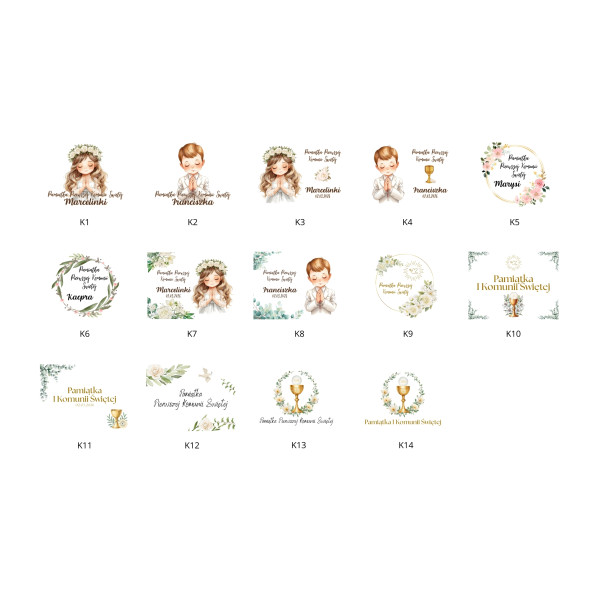 Personalizowane pudełko wspomnień na Pierwszą Komunię Świętą 30x20x13,5 cm nadruk UV