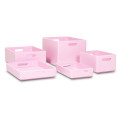 Skrzynka drewniana 30x20x7 cm Ligth pink