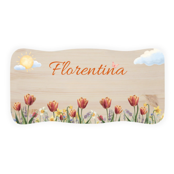 Stołek drewniany dla dziecka z imieniem personalizowany nadruk UV