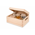 Skrzynka drewniana z deklem 40x30x13,5 cm Natural wood