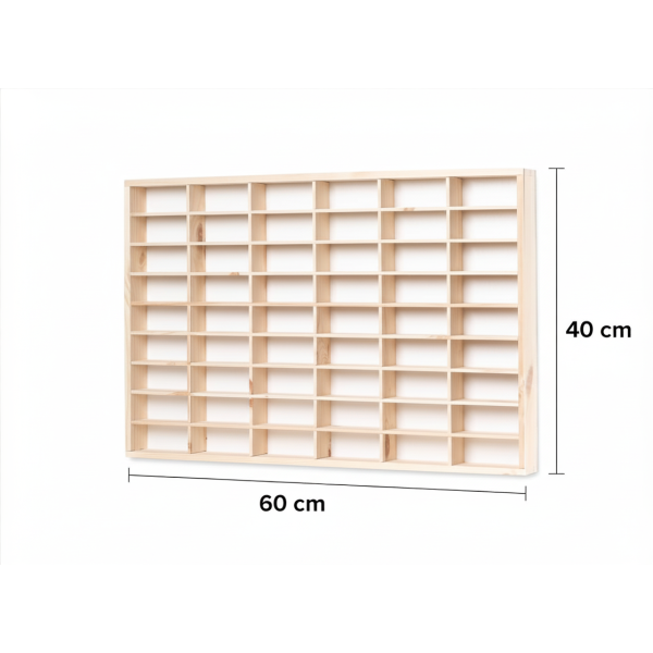 Półka ścienna drewniana 60x5x40 cm