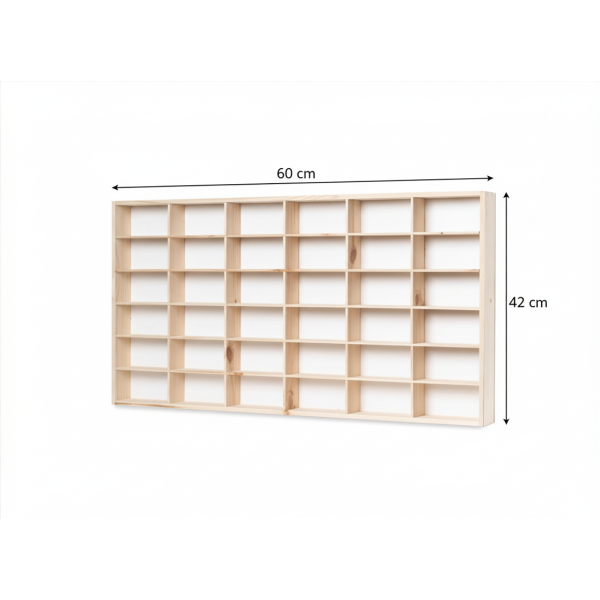 Półka ścienna drewniana 80x5x42 cm