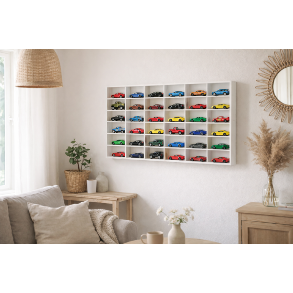 Półka ścienna drewniana 80x6x42 cm biała