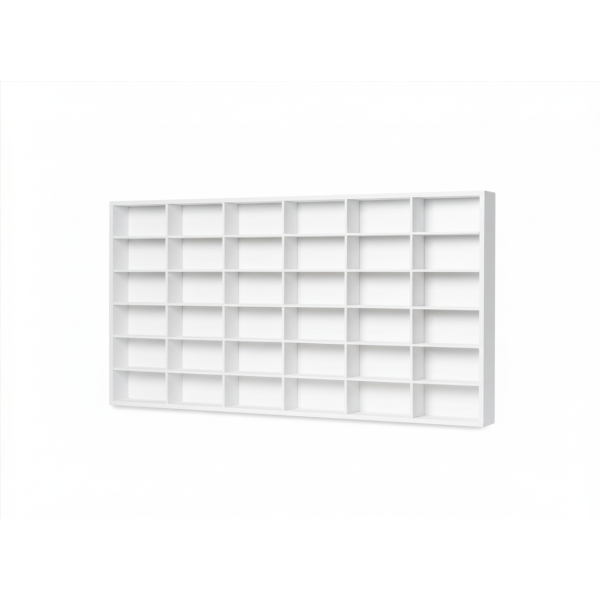 Półka ścienna drewniana 80x6x42 cm biała