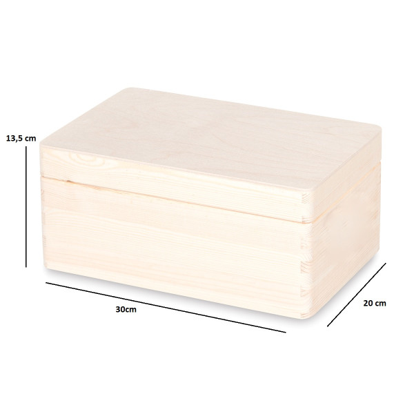 Personalizowane pudełko wspomnień na Pierwszą Komunię Świętą 30x20x13,5 cm nadruk UV