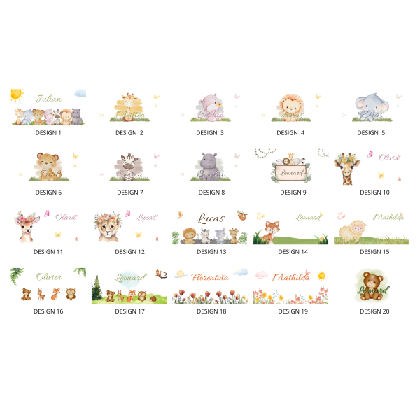 Stołek drewniany dla dziecka z imieniem personalizowany nadruk UV - biały