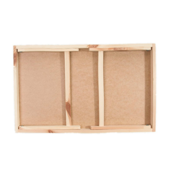 Taca z nogami drewniana 51x32x24 cm Natural wood