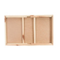 Taca z nogami drewniana 51x32x24 cm Natural wood