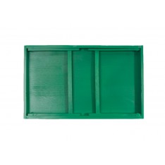 Taca z nogami drewniana 51x32x24 cm Mint green