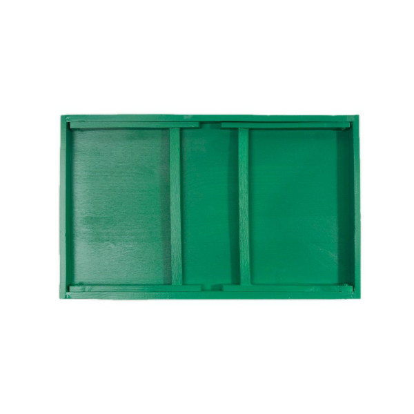 Taca z nogami drewniana 51x32x24 cm Mint green