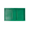 Taca z nogami drewniana 51x32x24 cm Mint green