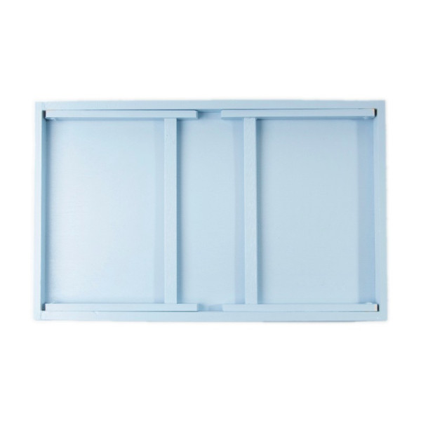 Taca z nogami drewniana 51x32x24 cm Pastel blue