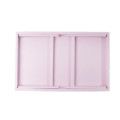 Taca z nogami drewniana 51x32x24 cm Light pink