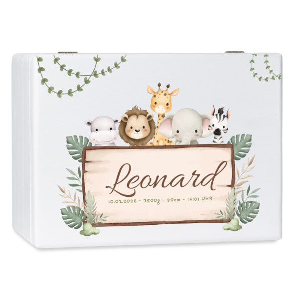 Personalizowane pudełko wspomnień dla dziecka 40x30x23 cm – nadruk UV