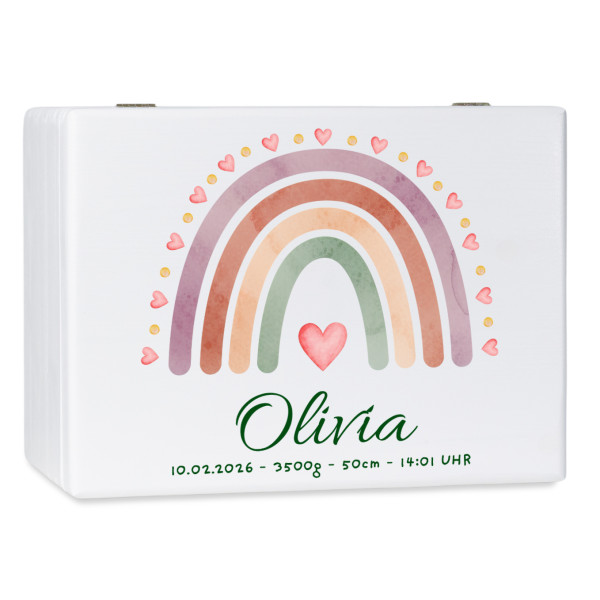 Personalizowane pudełko wspomnień dla dziecka 20x15x10 cm – nadruk UV