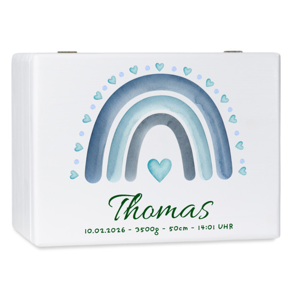 Personalizowane pudełko wspomnień dla dziecka 20x15x10 cm – nadruk UV