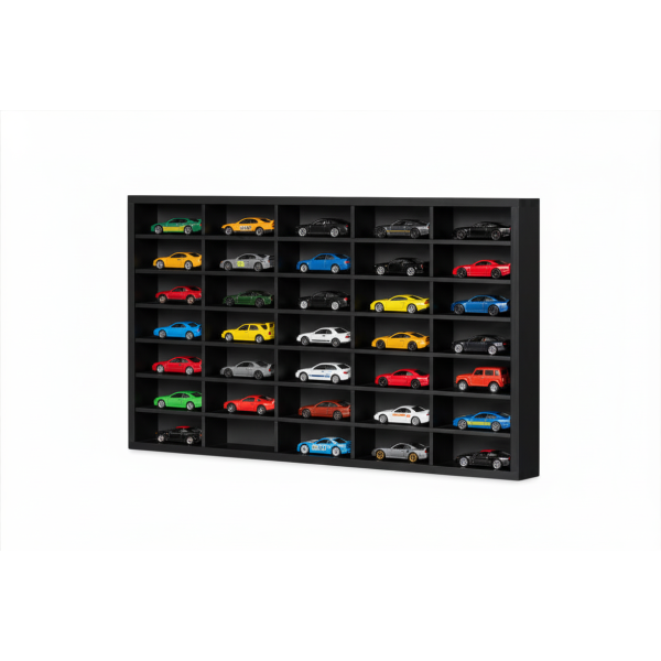 Półka drewniana 50x5x29 cm czarna