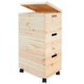 Trio standard drewniane 39x30x74 cm Natural wood