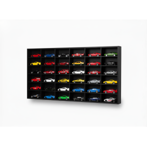 Półka drewniana czarna 80x6x42 cm