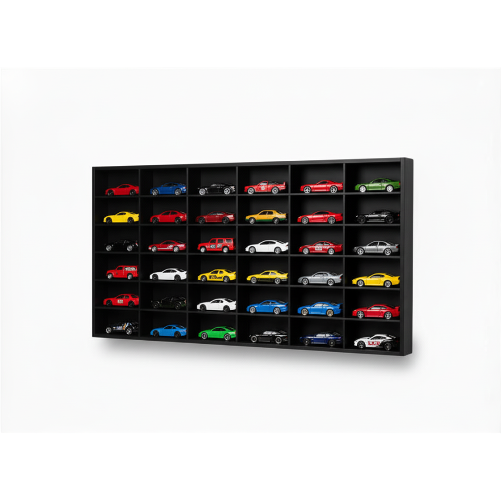 Półka drewniana czarna 80x6x42 cm