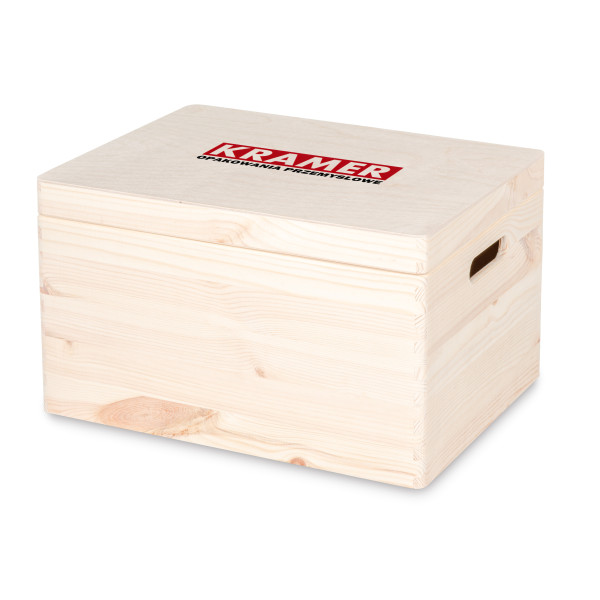 Personalizowana skrzynka drewniana 40x30x23 cm nadruk UV