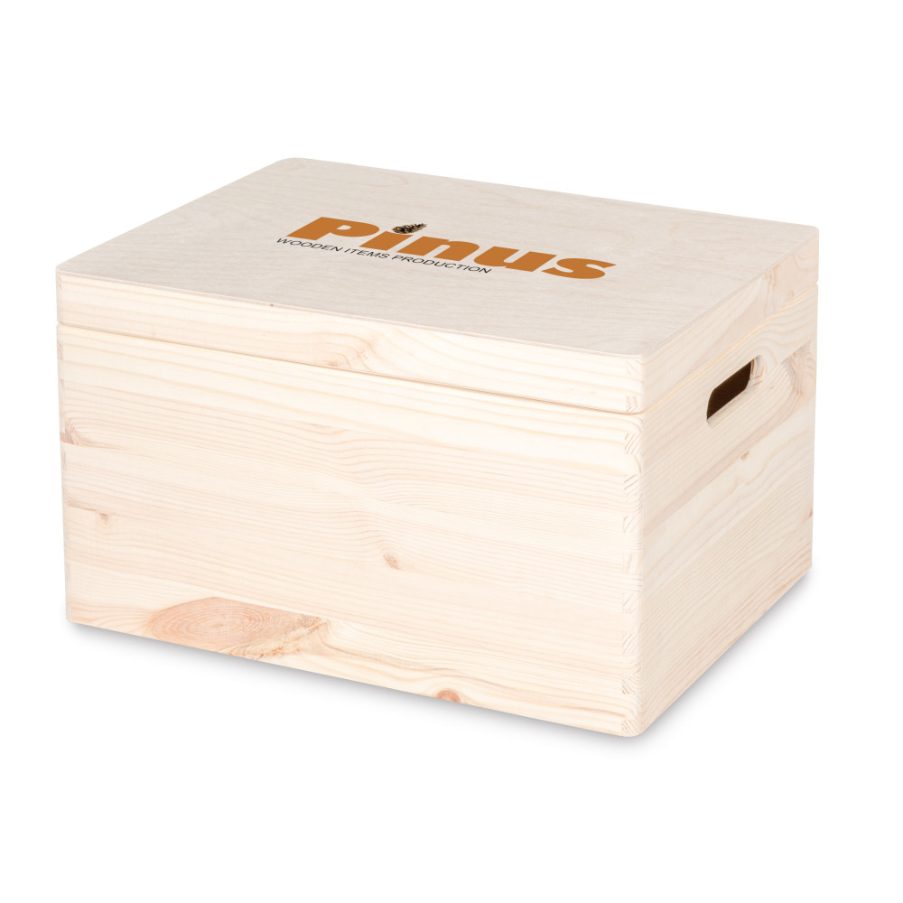 Personalizowana skrzynka drewniana 40x30x23 cm nadruk UV